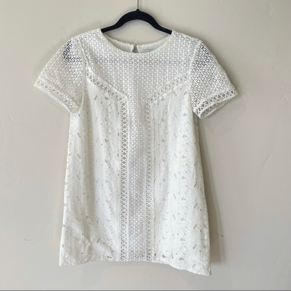 ANTHROPOLOGIE HD in Paris Eyelet Lace Shift Dress